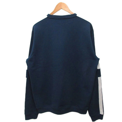 Hermes Run Arm Line Sweatshirt Logo Cotton XL Navy White — view 2