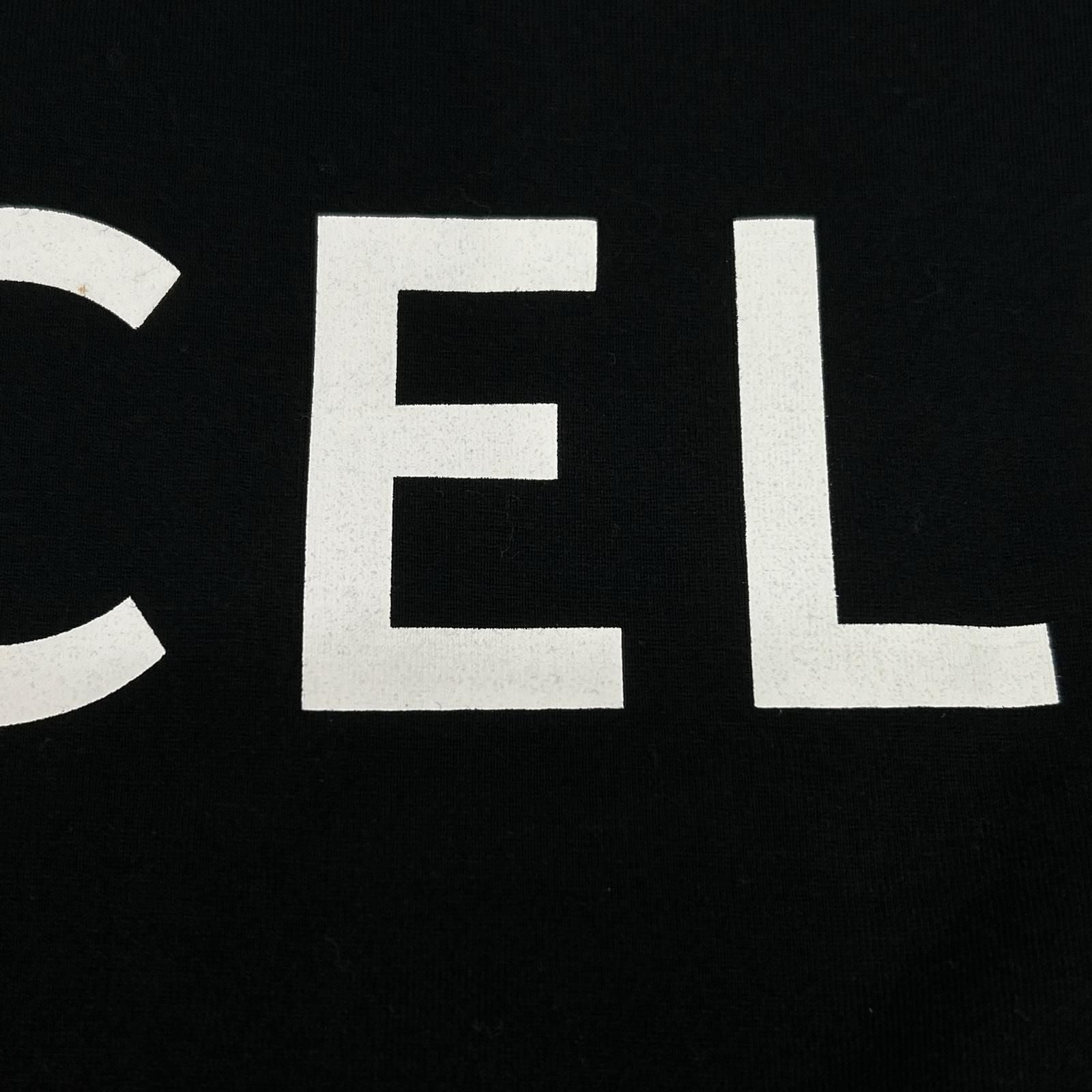 Celine Black Cotton Front Logo T-Shirt XS — view 6