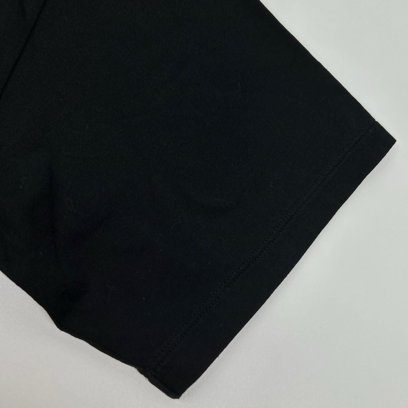 Celine Black Cotton Front Logo T-Shirt XS — view 7