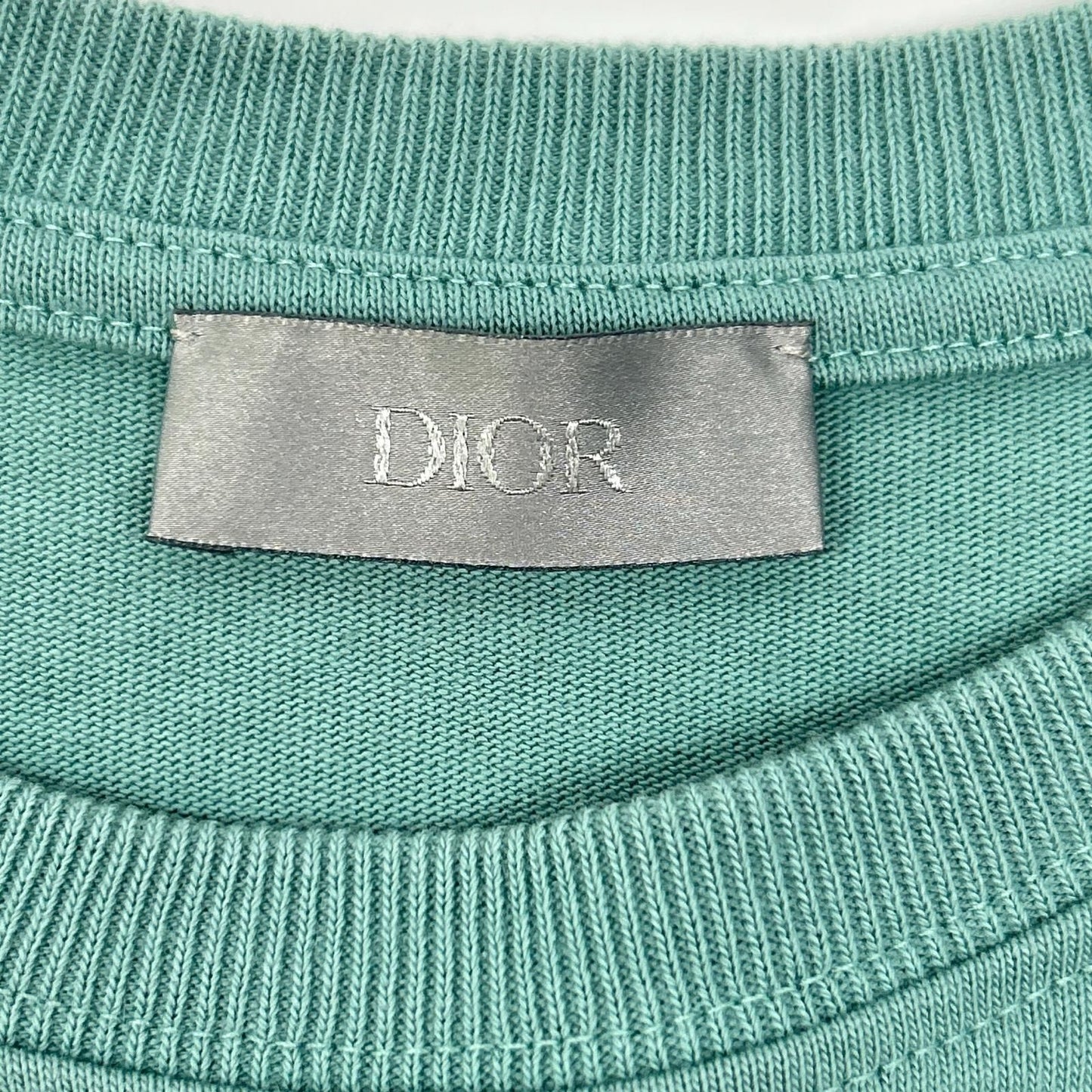 Dior Green CD Logo Cotton T-Shirt — view 3