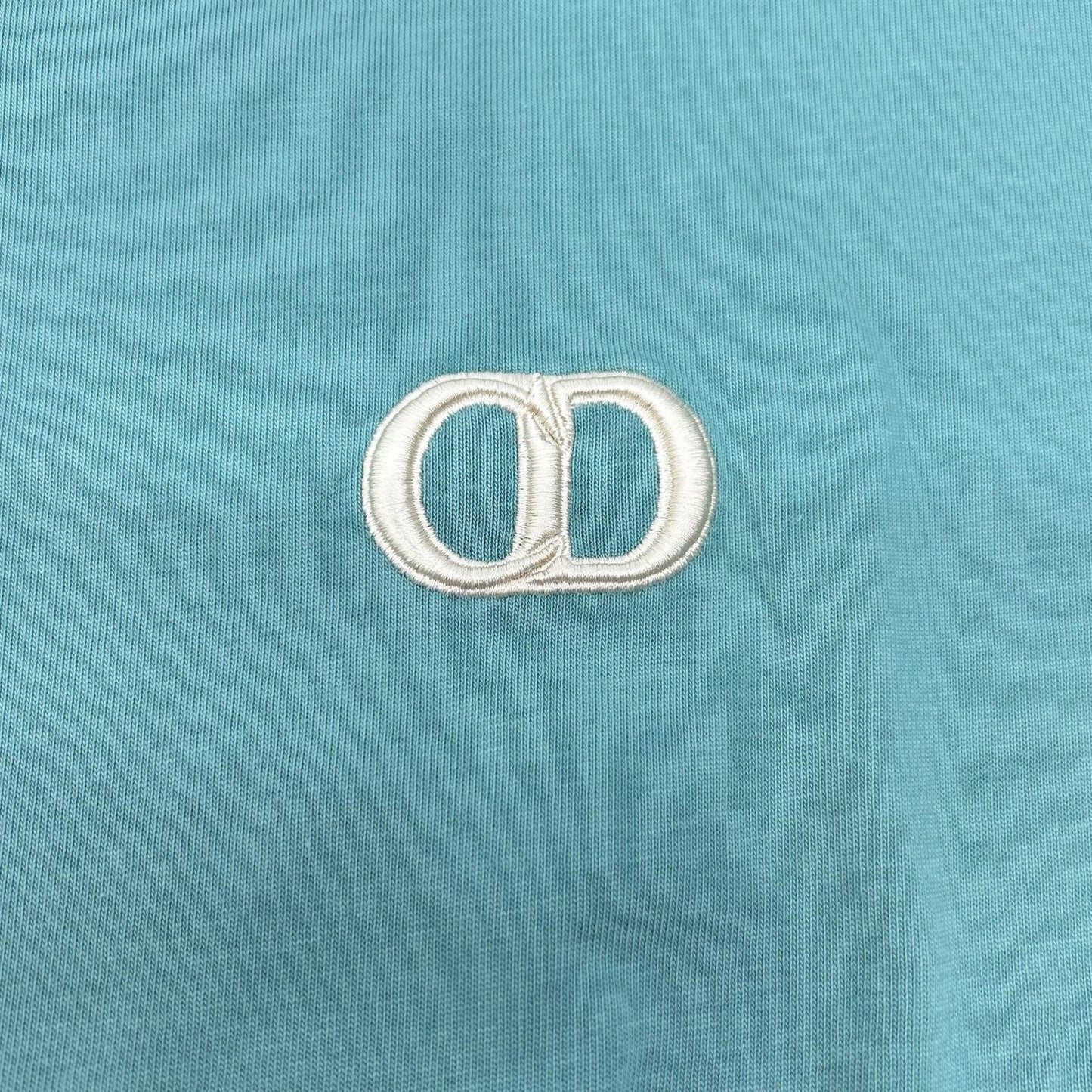 Dior Green CD Logo Cotton T-Shirt — view 8