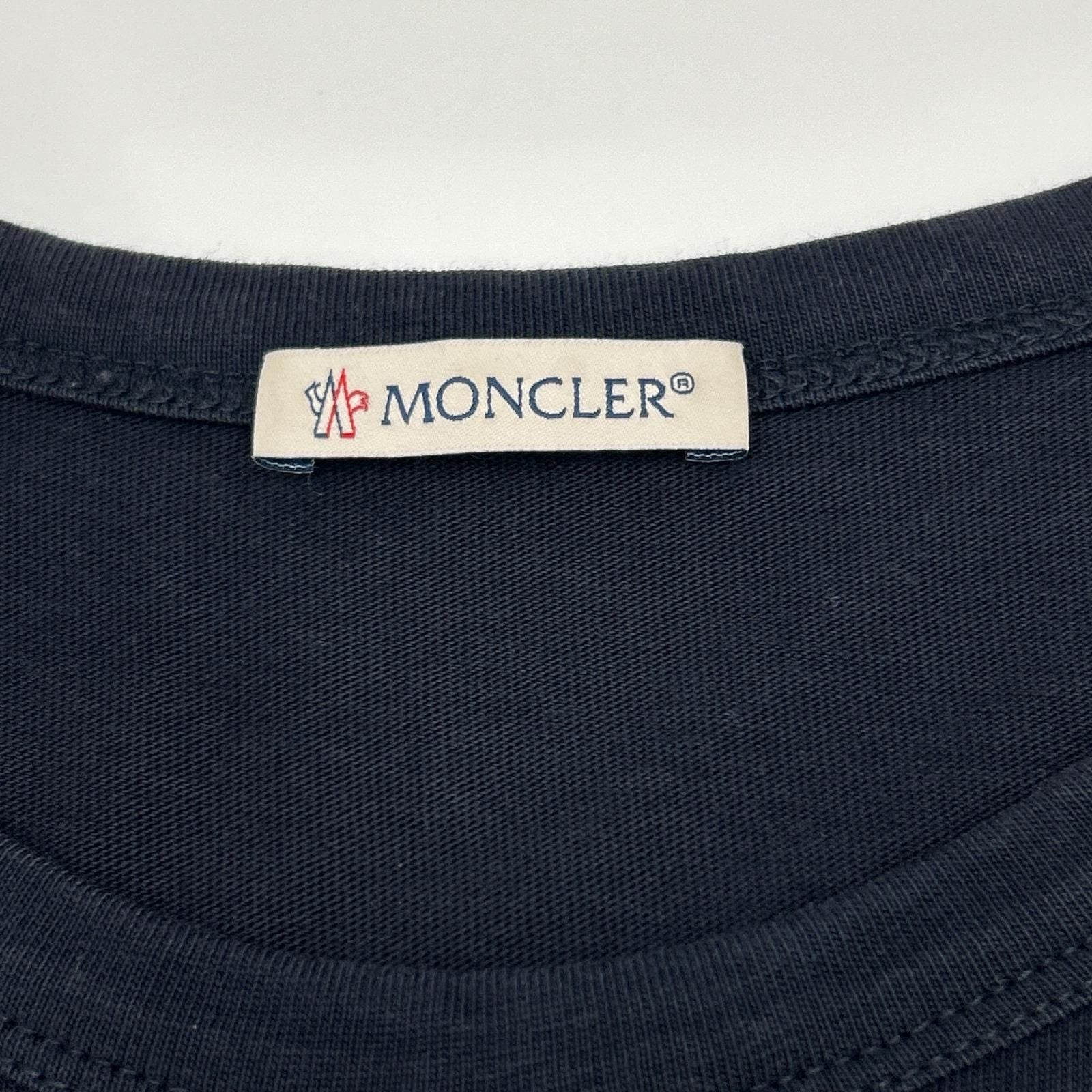 Moncler Navy Maglia Logo Patch Crew Neck T-Shirt XS — view 3