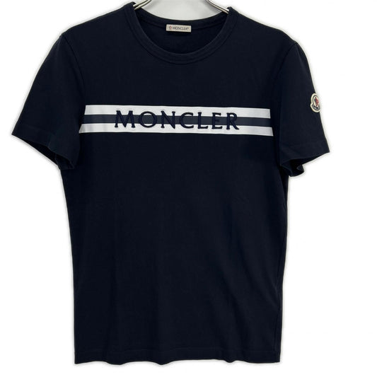 Moncler Navy Maglia Logo Patch Crew Neck T-Shirt XS