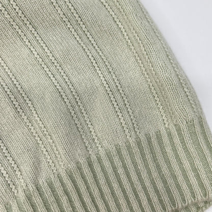 Loro Piana Light Green Cashmere 100 Half Zip High Neck Knit 52 Sweater — view 9