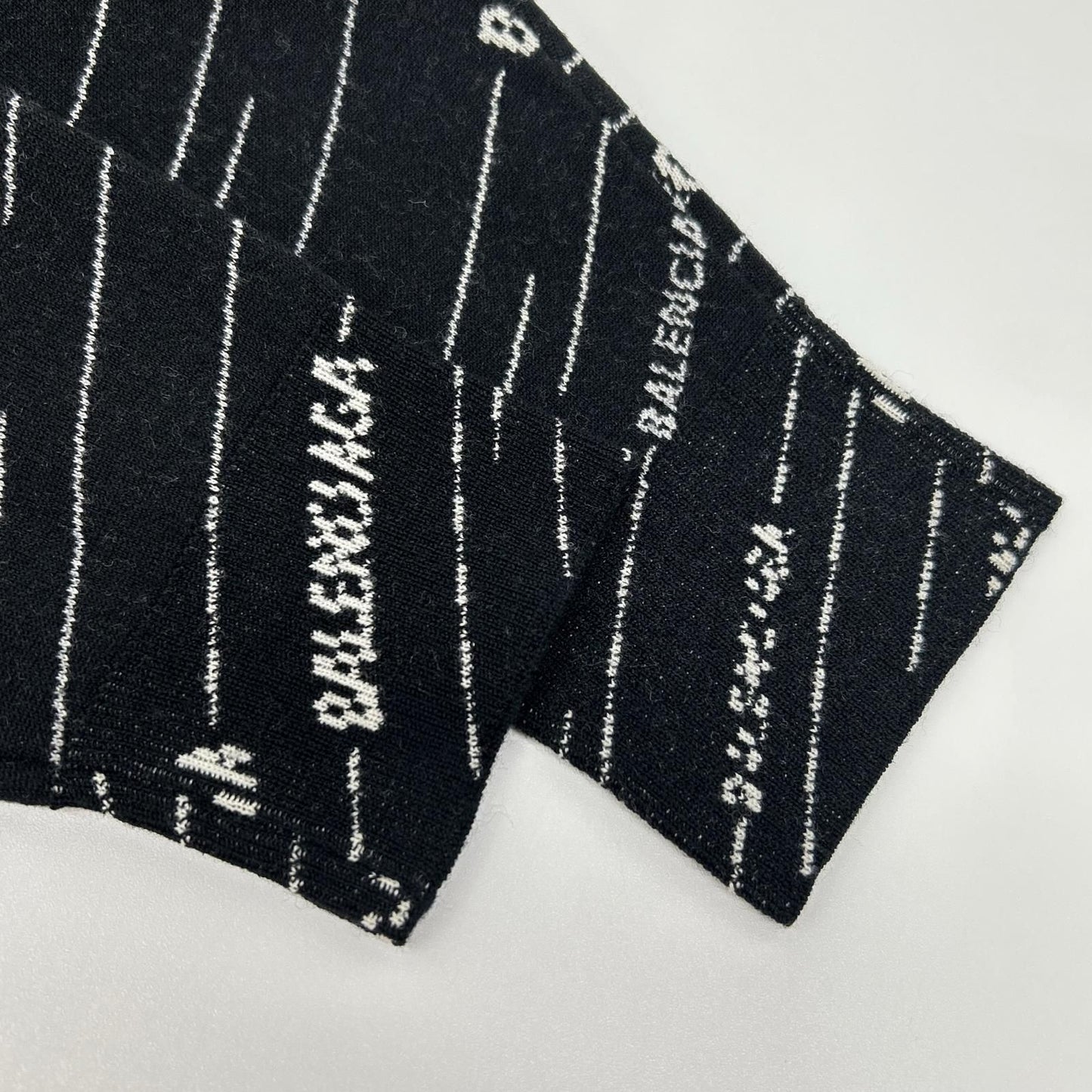 Balenciaga Black Logo Knit Pullover XS Sweater — view 7