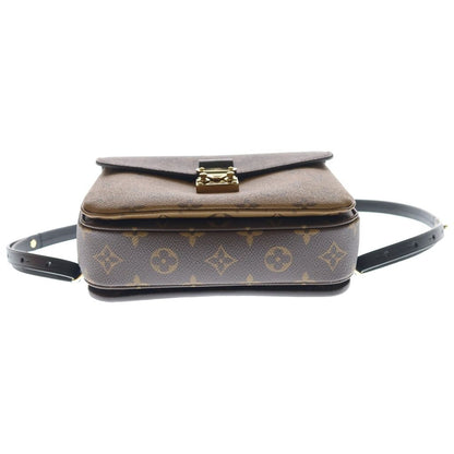 Louis Vuitton Monogram Reverse Pochette Metis Handbag Backpack Brown Leather — view 4