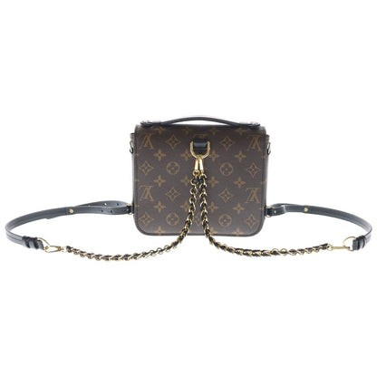 Louis Vuitton Monogram Reverse Pochette Metis Handbag Backpack Brown Leather — view 2