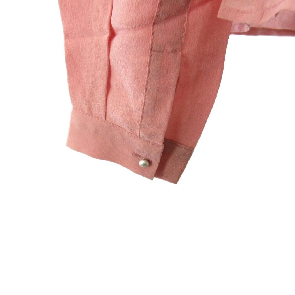 Dolce & Gabbana D&G Tagged Top Quality Silk 100% Ruffle Shirt Pearl Button — view 7
