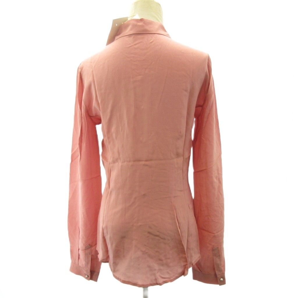 Dolce & Gabbana D&G Tagged Top Quality Silk 100% Ruffle Shirt Pearl Button — view 3