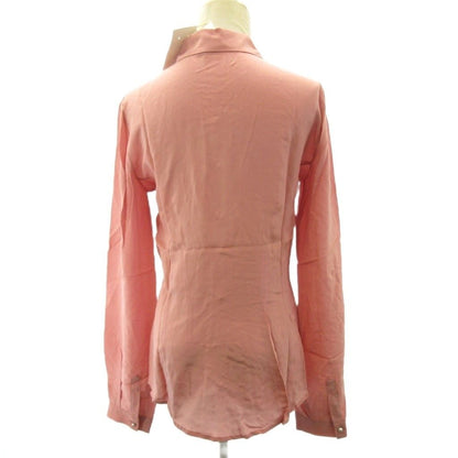 Dolce & Gabbana D&G Tagged Top Quality Silk 100% Ruffle Shirt Pearl Button — view 3