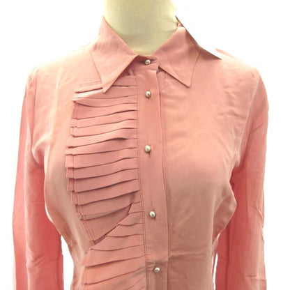 Dolce & Gabbana D&G Tagged Top Quality Silk 100% Ruffle Shirt Pearl Button — view 5