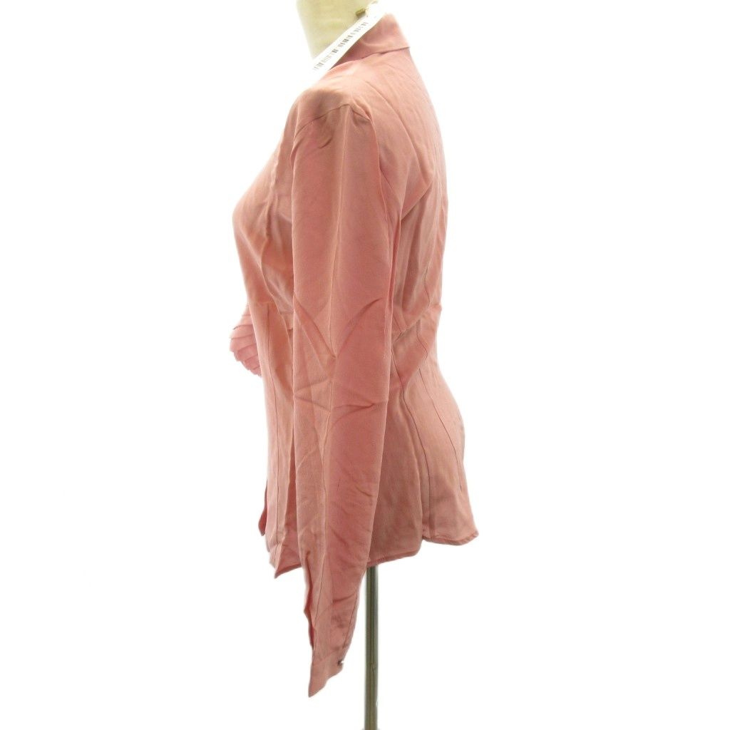Dolce & Gabbana D&G Tagged Top Quality Silk 100% Ruffle Shirt Pearl Button — view 2