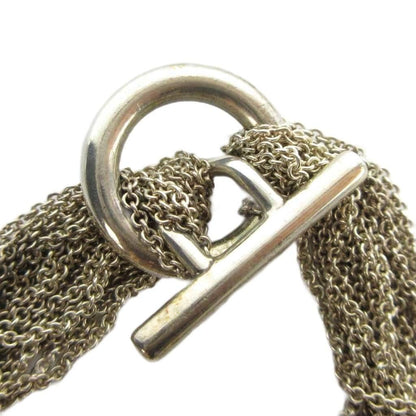 Tiffany & Co Open Heart Toggle Chain Bracelet 10 Row Silver — view 5