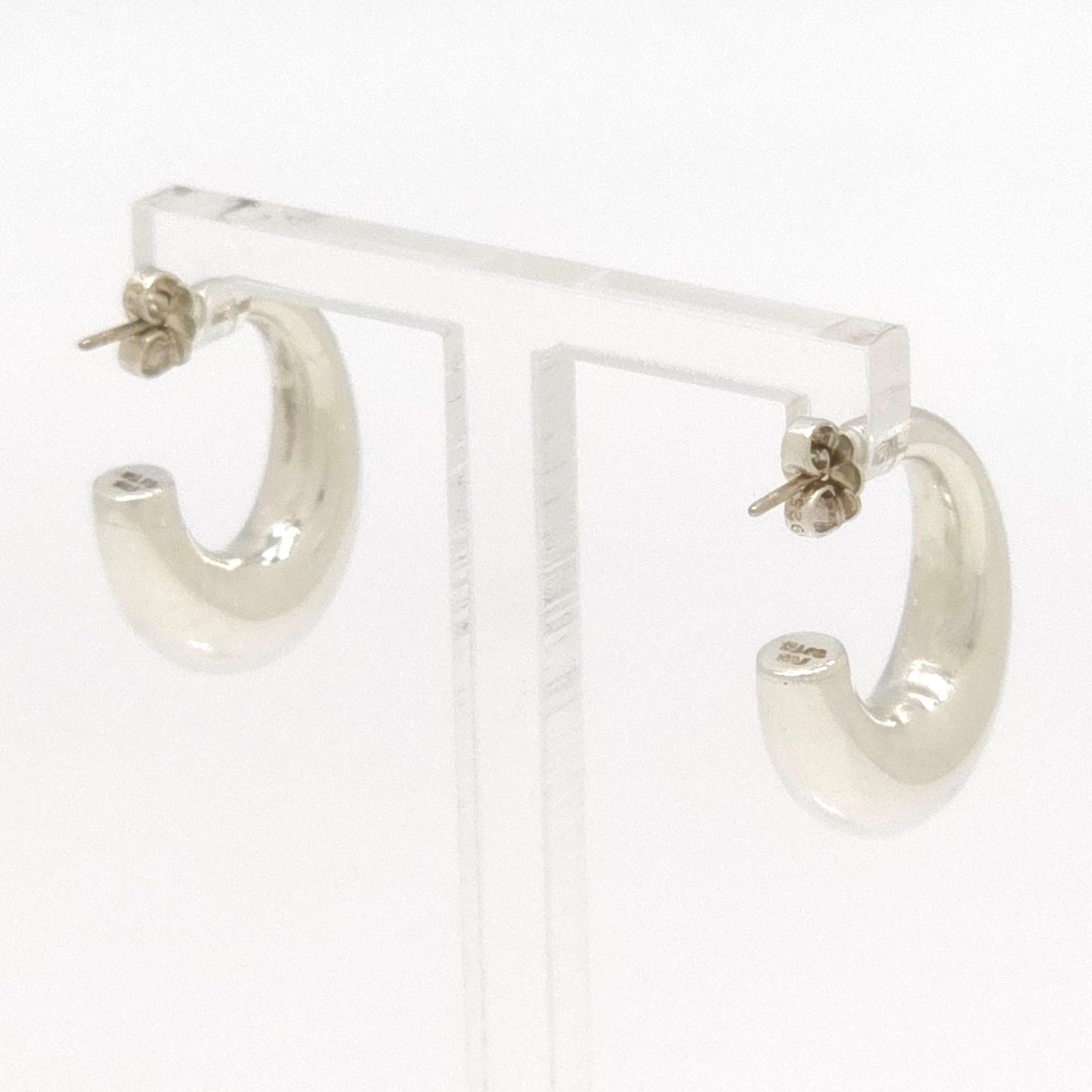 Tiffany & Co Half Hoop Earrings Sterling Silver