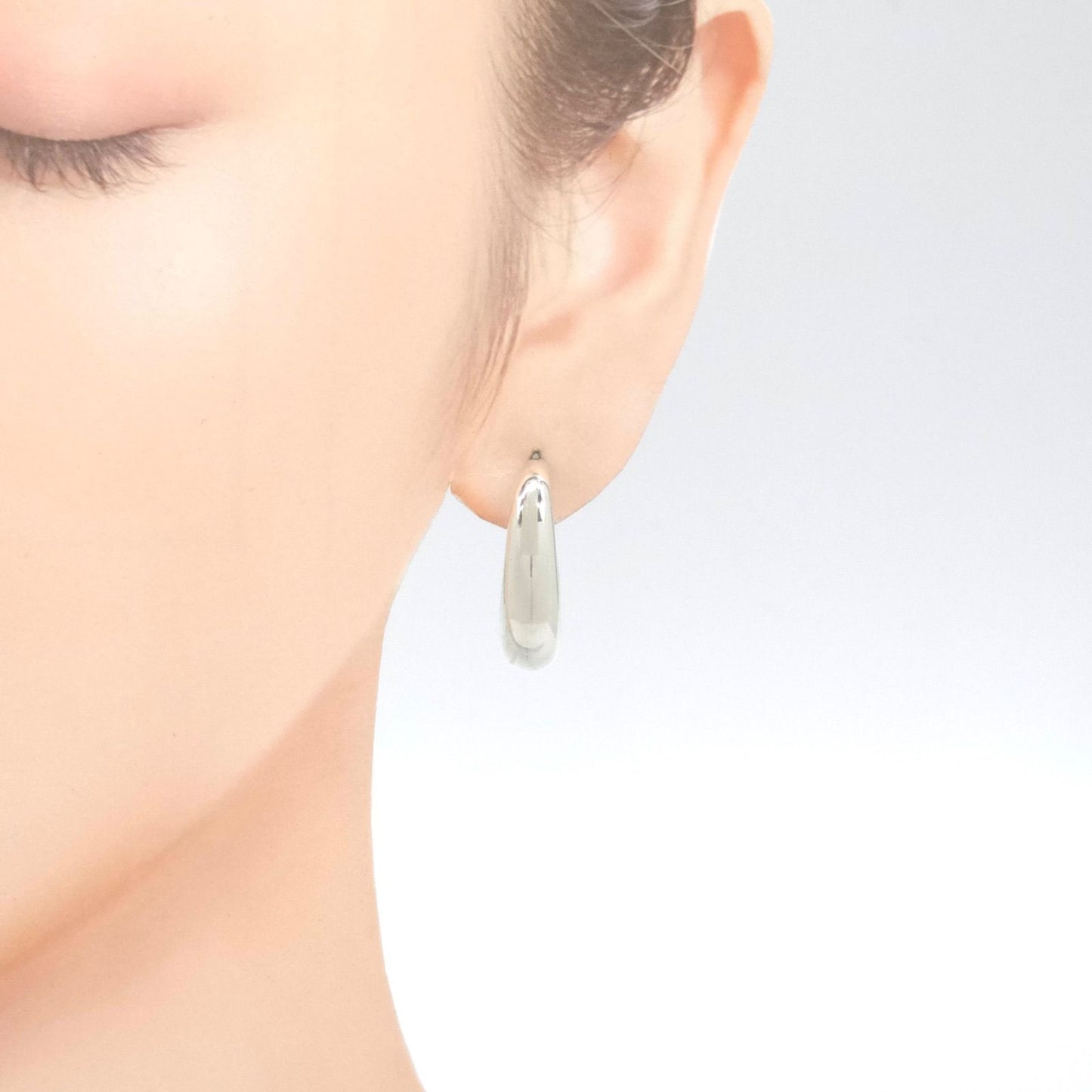 Tiffany & Co Half Hoop Earrings Sterling Silver — view 2