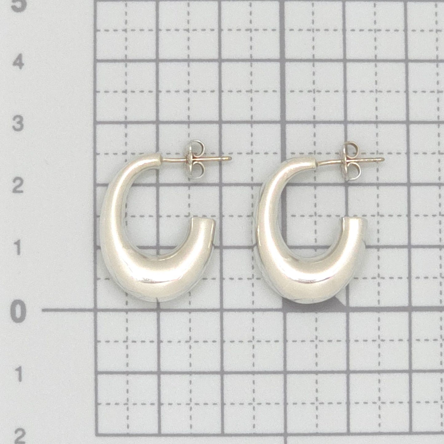 Tiffany & Co Half Hoop Earrings Sterling Silver — view 9