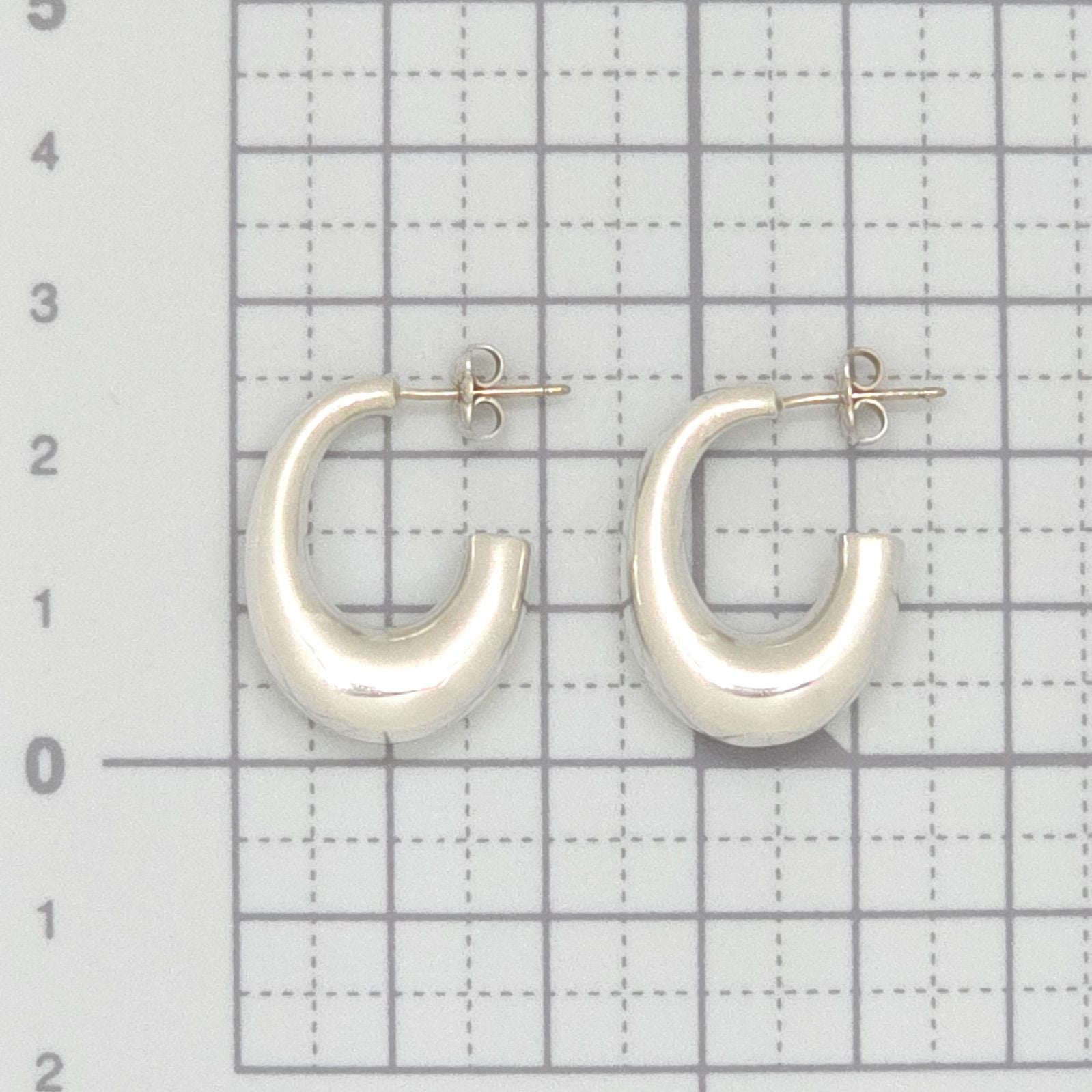 Tiffany & Co Half Hoop Earrings Sterling Silver — view 9