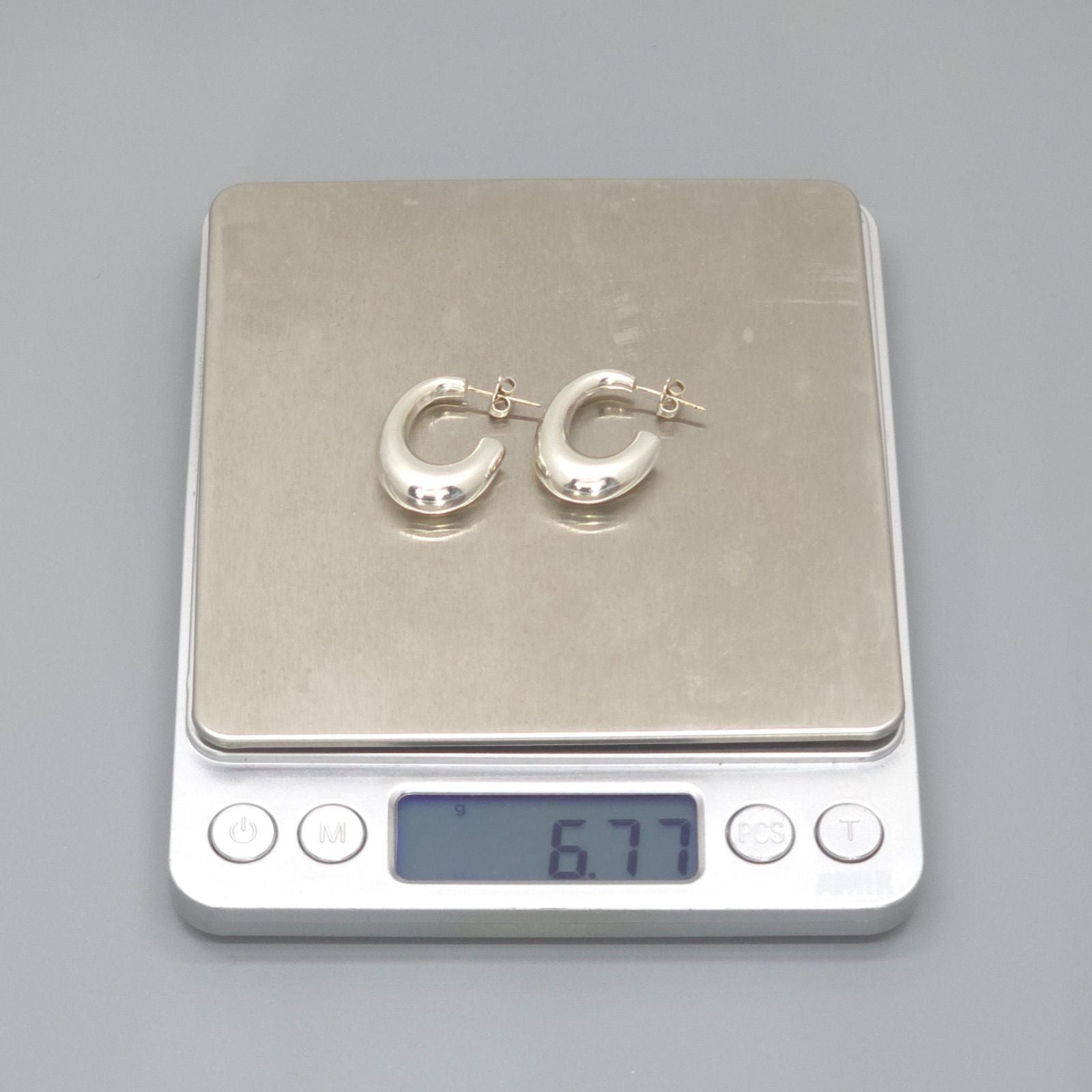 Tiffany & Co Half Hoop Earrings Sterling Silver — view 8