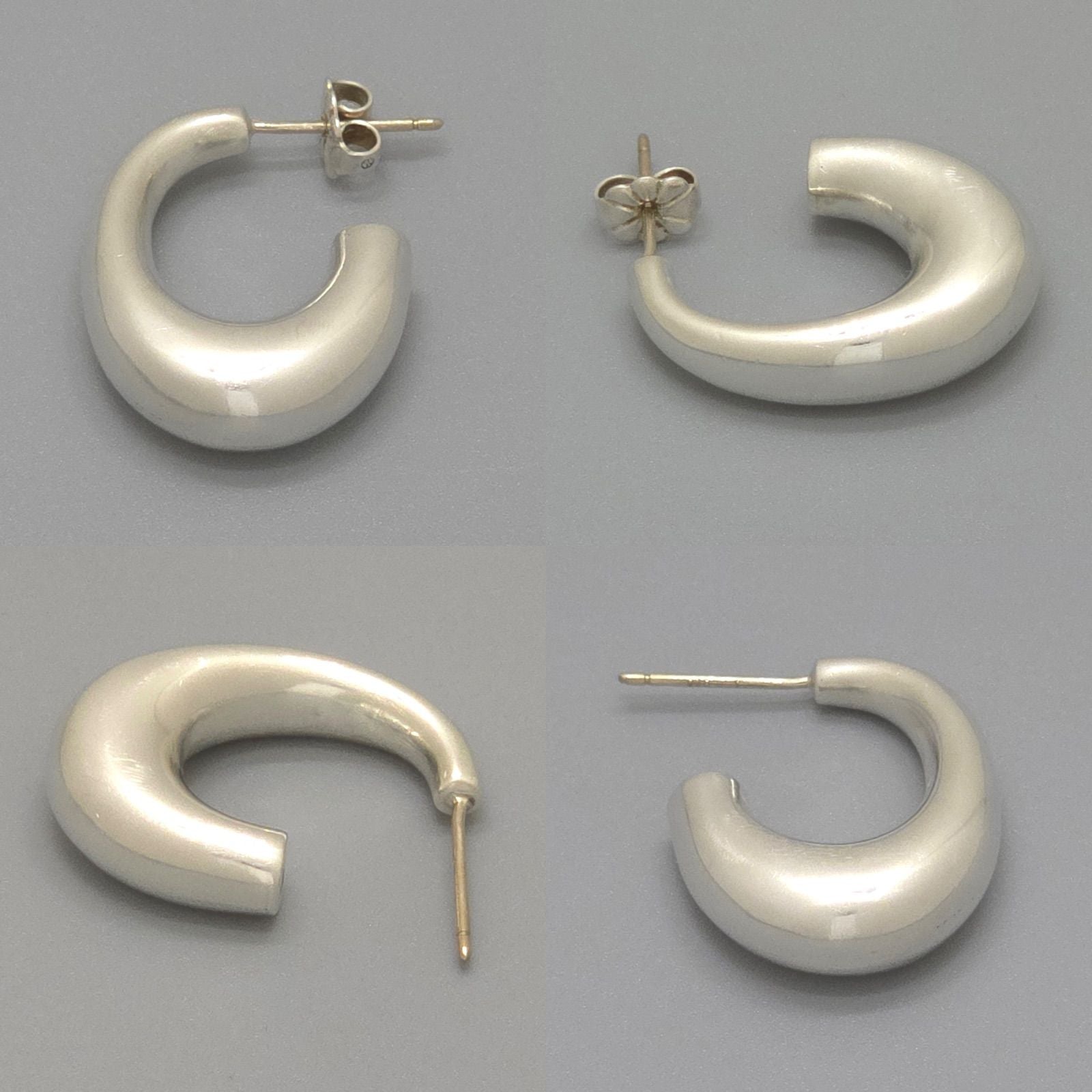 Tiffany & Co Half Hoop Earrings Sterling Silver — view 5