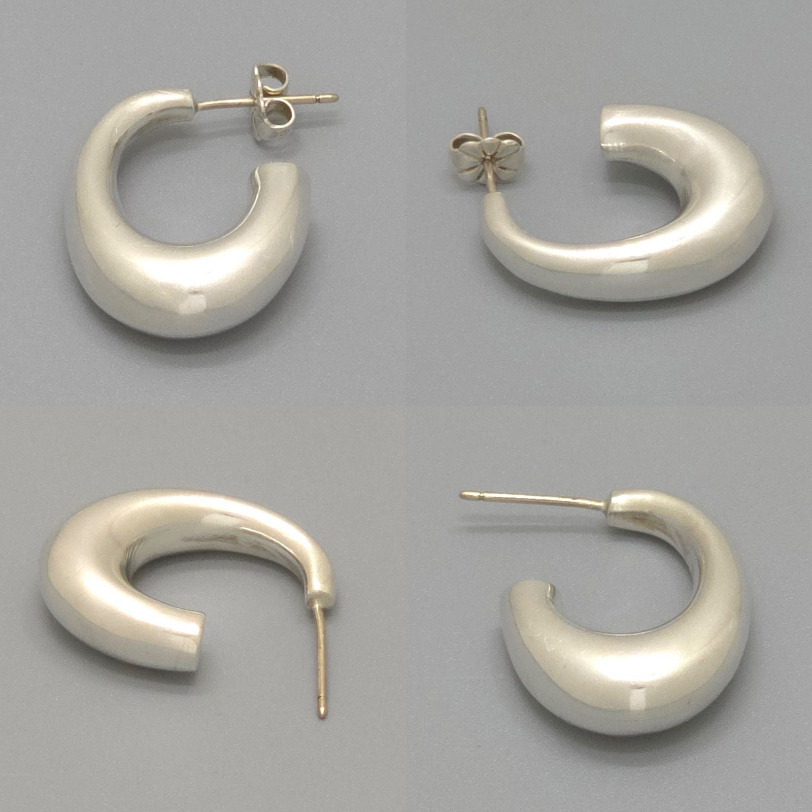Tiffany & Co Half Hoop Earrings Sterling Silver — view 4