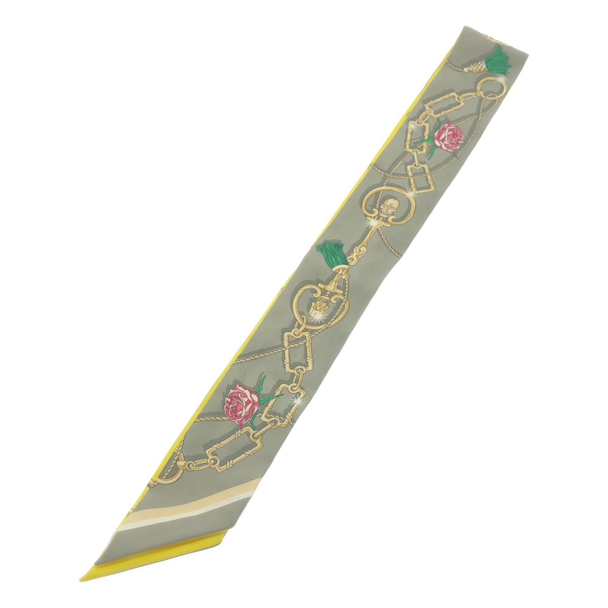 Hermes Tsuiri Scarf SE la Fet Yellow — view 2