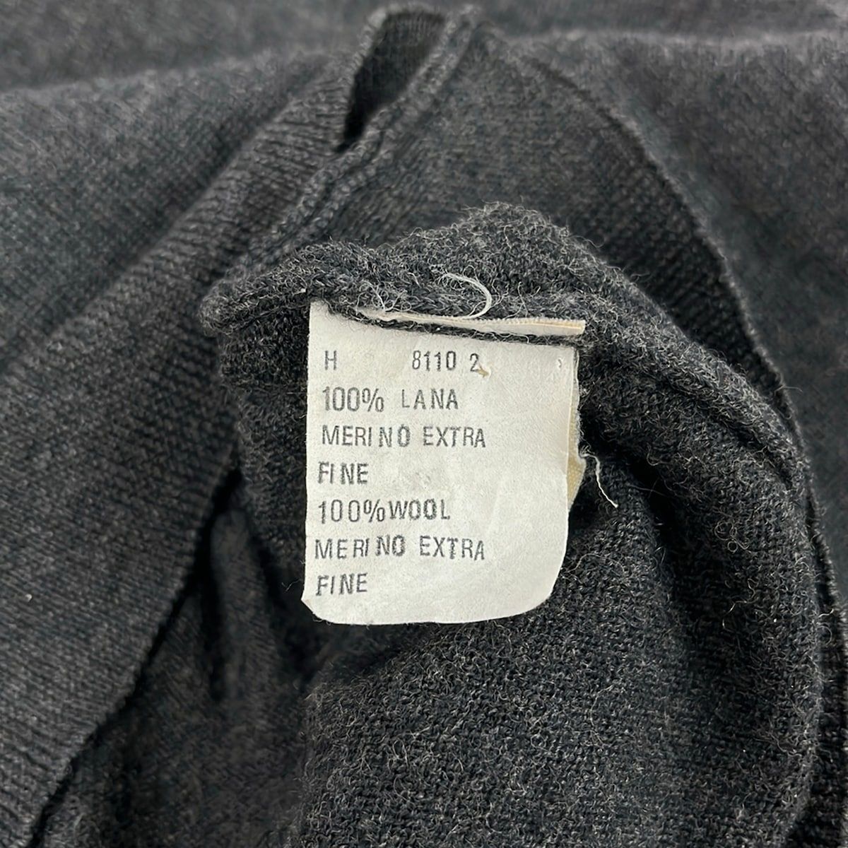 Fendi Long Sleeve Sweater 50 M Dark Gray Crew Neck Uomo — view 4