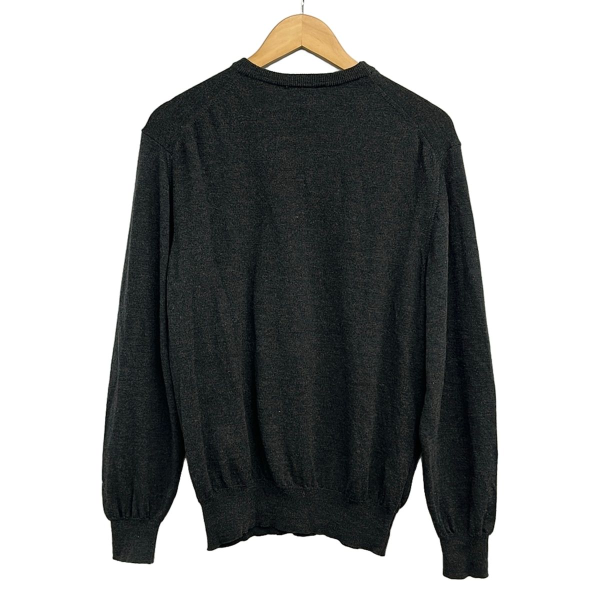 Fendi Long Sleeve Sweater 50 M Dark Gray Crew Neck Uomo — view 2
