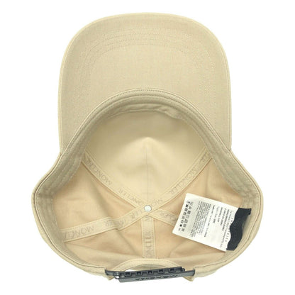 Moncler Mon Cles Logo Patch Baseball Cap Beige Uni — view 4