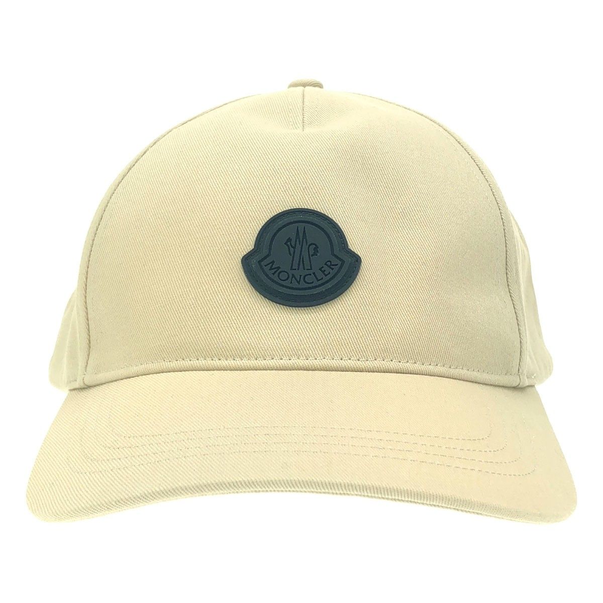 Moncler Mon Cles Logo Patch Baseball Cap Beige Uni