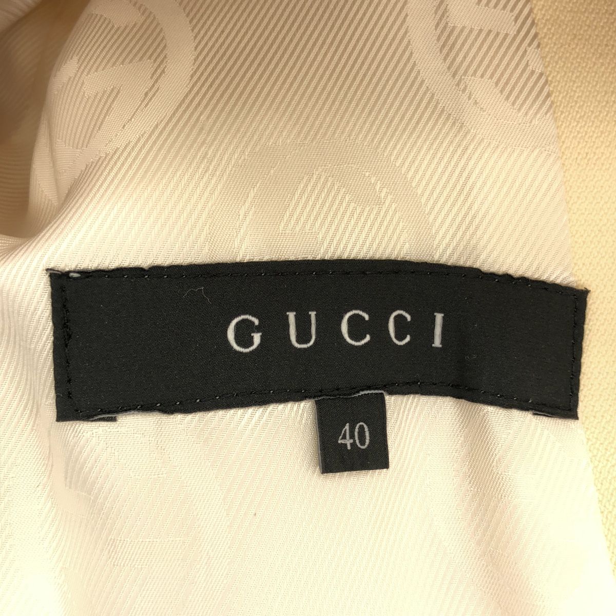 Gucci Wool Long Coat Ivory 40 — view 3