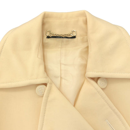 Gucci Wool Long Coat Ivory 40 — view 4