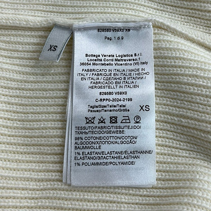 Bottega Veneta Jacket XS Ivory Long Sleeve Knit Spring Autumn — view 4