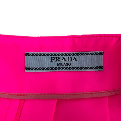 Prada Wrap Skirt 38 S Pink Knee Length Pleats — view 3