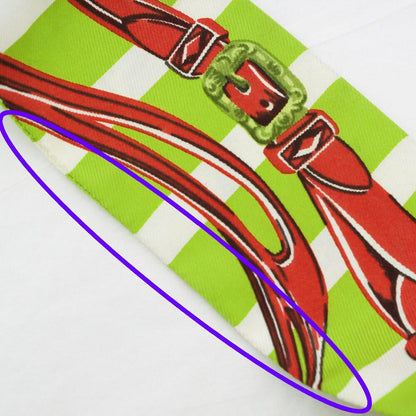 Hermes Tsuiri Scarf Brid Gala Yellow Green White Silk — view 6