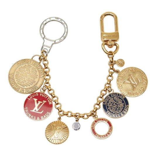 Louis Vuitton Porte Cles Chenne T&b Coin Bag Charm Gold Silver Metal Plated