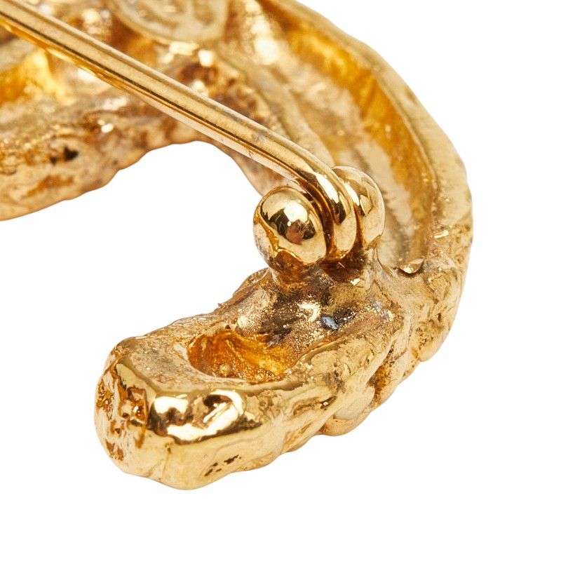 Chanel CC Logo Brooch 03 Gold Plated — view 3