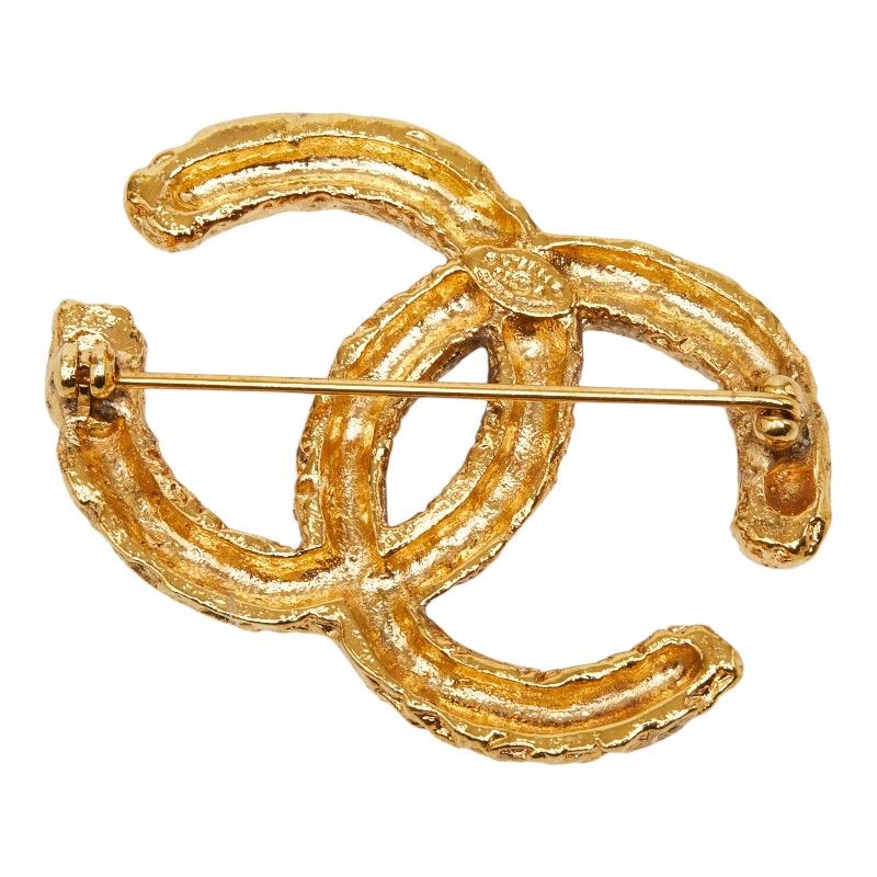 Chanel CC Logo Brooch 03 Gold Plated — view 2