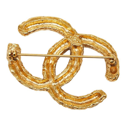 Chanel CC Logo Brooch 03 Gold Plated — view 2