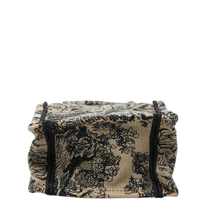 Dior Book Tote Mini Shoulder Bag Phone 2-Way Beige Canvas — view 3