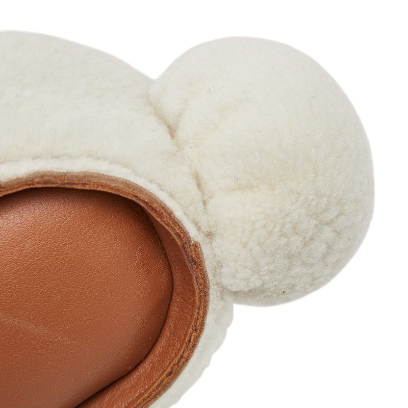 Loewe Bunny Mini Shoulder Bag Crossbody Rabbit Off White Boa Leather — view 5