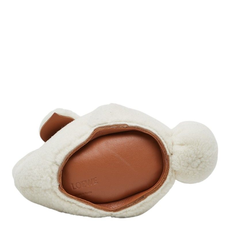 Loewe Bunny Mini Shoulder Bag Crossbody Rabbit Off White Boa Leather — view 3