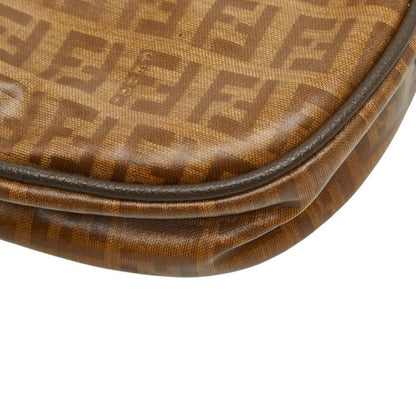 Fendi Zucchino Crossbody Shoulder Bag Pochette Brown Gray — view 8