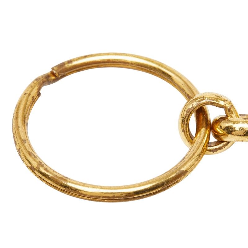 Chanel CC Logo Vintage Chain Key Holder Charm Gold Plated — view 3