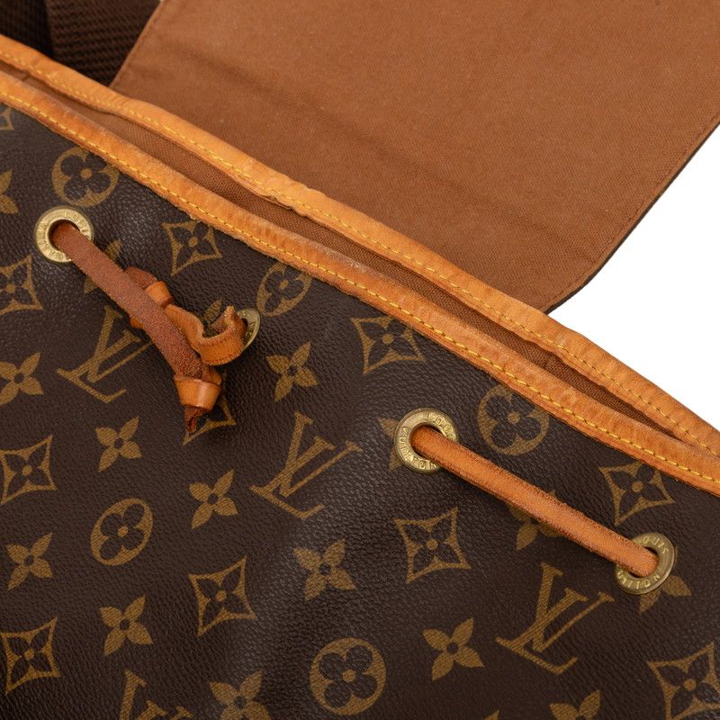Louis Vuitton Monogram Montsouris GM Backpack Drawstring Brown Leather — view 4