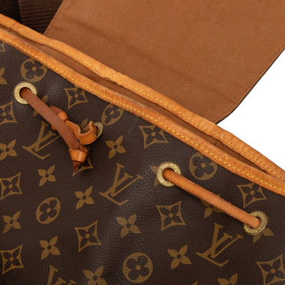 Louis Vuitton Monogram Montsouris GM Backpack Drawstring Brown Leather — view 4