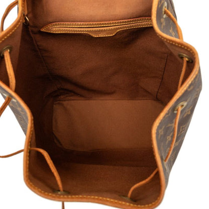 Louis Vuitton Monogram Montsouris GM Backpack Drawstring Brown Leather — view 5