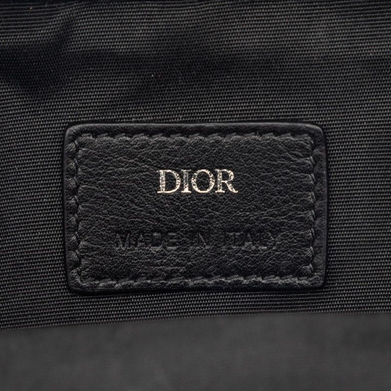 Dior Oblique Crossbody Shoulder Bag Phone Case Beige Gray Canvas Leather — view 5