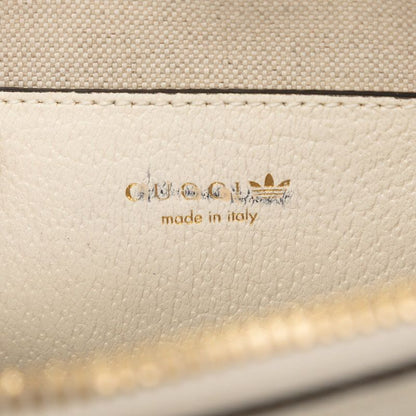 Gucci Adidas Horsebit 2-Way Shoulder Bag White Black Leather — view 5