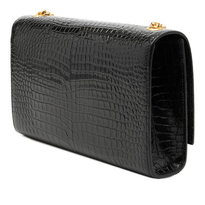 Saint Laurent YSL Logo Kate Tassel Crossbody Chain Shoulder Bag Black Leather — view 2