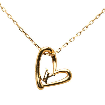 Louis Vuitton Collier Heart Foreign Love Necklace Gold Plated — view 2